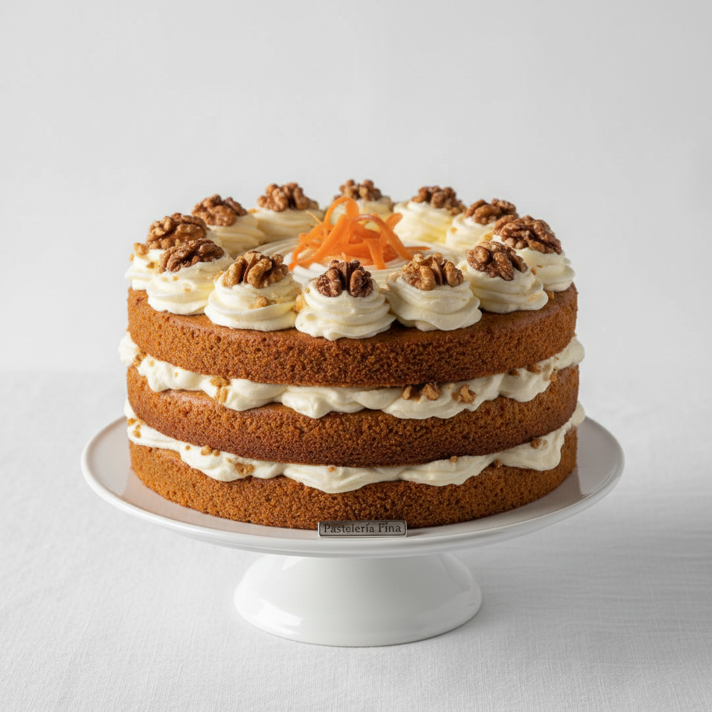 Torta de zanahoria con frosting de queso crema